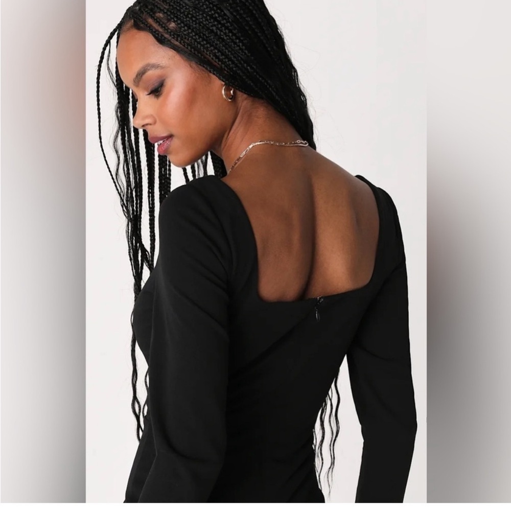 BNWT Lulus Save a Little Bliss For Me Black Long Sleeve Bodycon
Maxi Dress Large - Picture 3 of 7